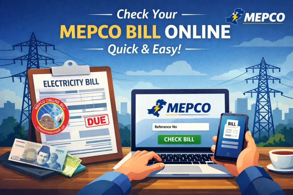 CHECK MEPCO BILL 6 Check MEPCO bill online by reference number in Pakistan